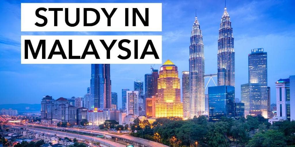Students studying in Malaysia with KL skyline