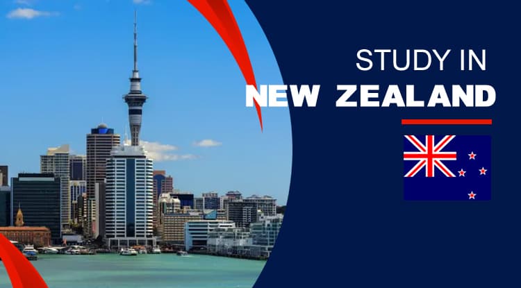 Students studying in New Zealand with scenic backdrop